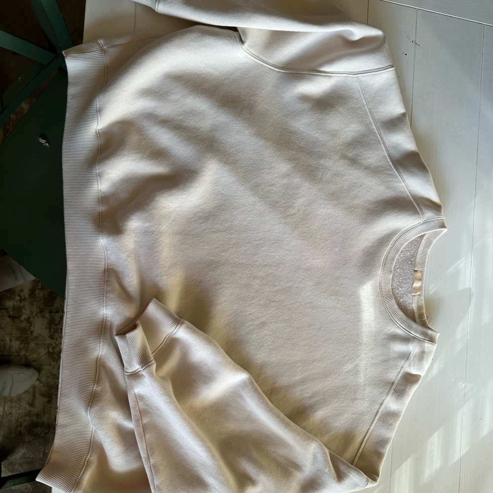 NUUDS Classic crewneck sweater in Bone